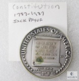 1987 Token Jack Pryor Commemorates The Constitution, Dollar Size