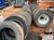 Group of Used Truck Tires and Rims - 29 Total