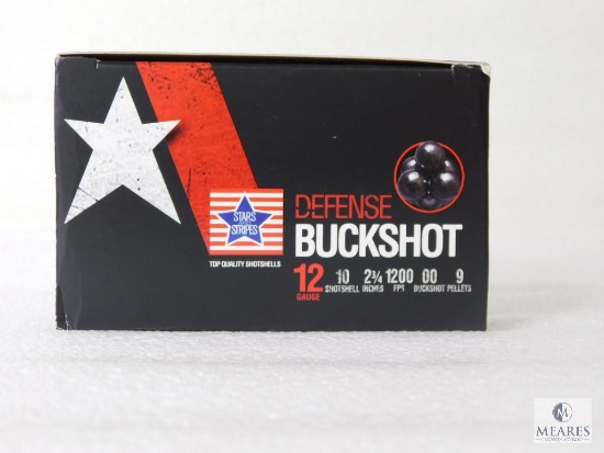 10 Rounds PPU .12 Gauge Buckshot. 2 3/4" 00 Buck 9 Pellet 1200FPS