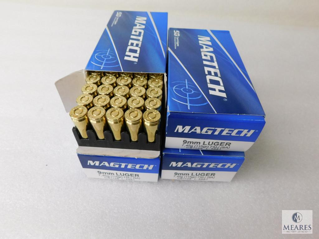 Cheap 9mm Ammo 115gr FMJ Magtech 50 Round Box