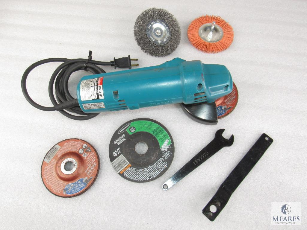 Makita 4" Disc Grinder N9514B with Accessories Proxibid