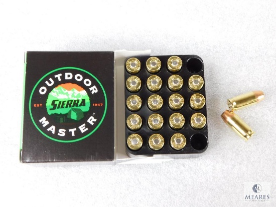 20 Rounds Sierra .380 ACP Ammo. 90 Grain Jacketed Hollow Point