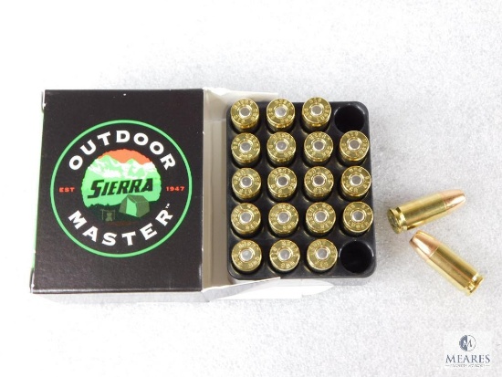20 Rounds Sierra 9mm Ammo. 115 Grain Jacketed Hollow Point