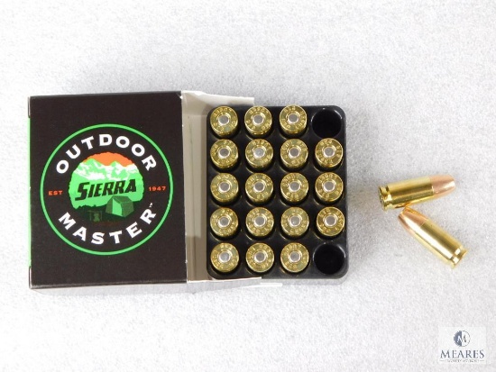 20 Rounds Sierra 9mm Ammo. 115 Grain Jacketed Hollow Point