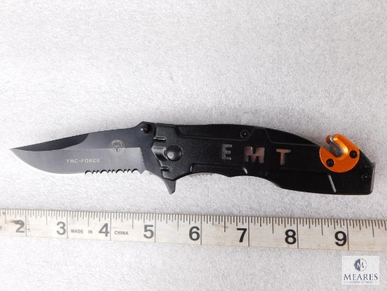 New Spring Assisted Opening EMT Tactical Rescue Folder