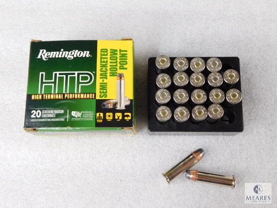 20 Rounds Remington .38 Special Ammo. 110 Grain Jacketed Hollow Point +P