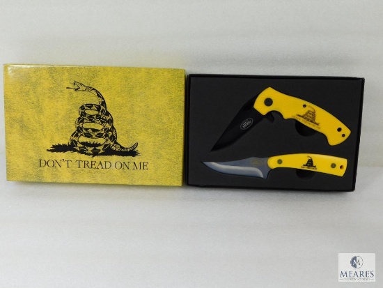 Set Of "Don't Tread On Me" Knives and One Sheath, Kentucky Cutlery Company