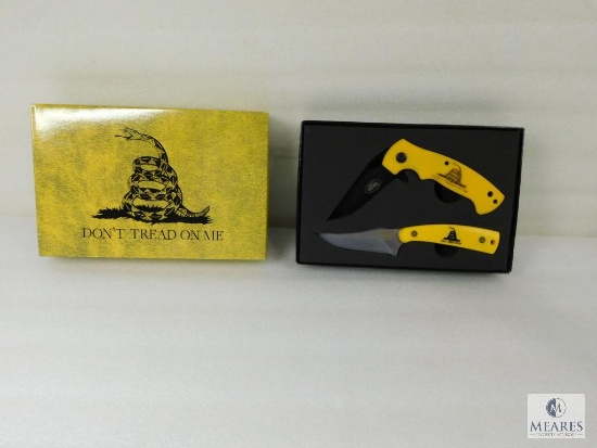 Set Of "Don't Tread On Me" Knives and One Sheath, Kentucky Cutlery Company