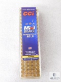 100 Rounds CCi Mini Mag .22 Long Rifle Ammo. 40 Grain SHP
