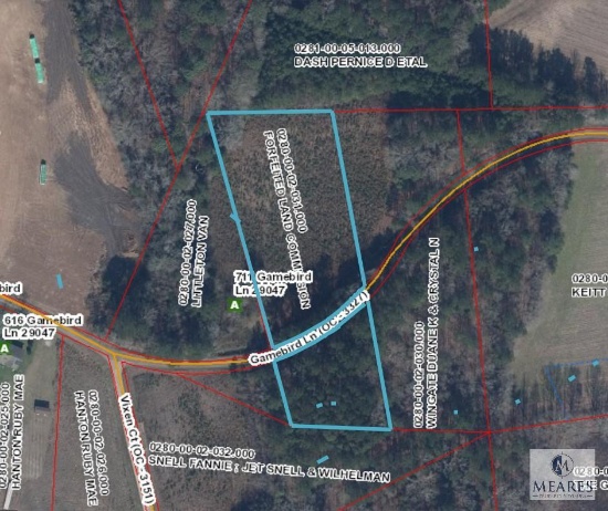 Gamebird Lane, Elloree, SC 29047