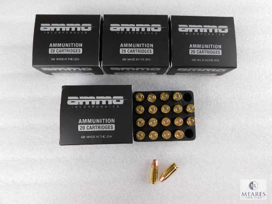 Ammo Inc. 9mm 115 Grain JHP Four Boxes of 20