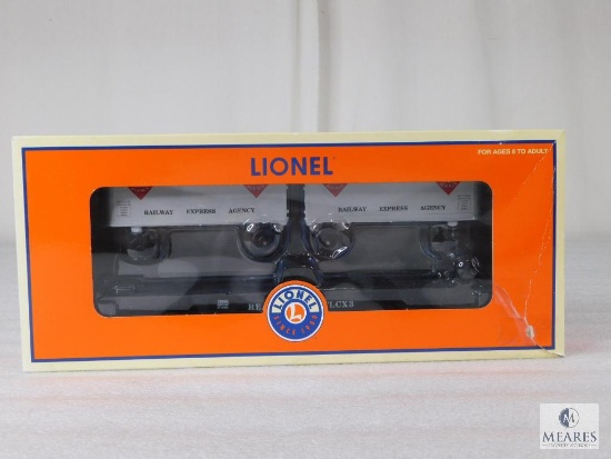 Lionel Trains REA Flatcar With Trailers No. 6-26366