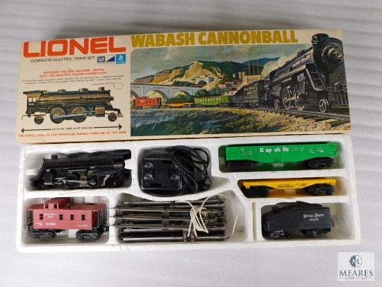 Lionel Trains Complete Electric Train Set O-27 Gauge Wabash Cannonball