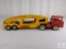 Structo Toys Tractor Trailer with Car Carrier Style Trailer