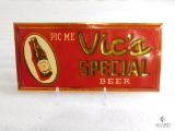 Vic's Special Beer Northern Brewing Co. Sign