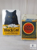 Cigarette Signs Lucky Strike and Black Cat
