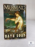 Mermaid Brands Bath Soap Sign