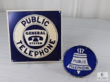 Two Public Telephone Signs