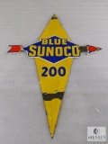Blue Sunoco Sign Appears to be Porcelain