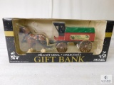 Die-Cast Gift Bank Horses and Buggy
