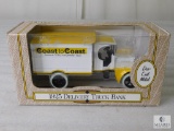 Die-Cast 1925 Delivery Truck Bank. Coast to Coast