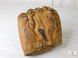 Vintage Leather Baseball Mitt