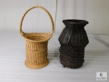 Two Baskets including one Sweet Grass