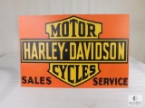 Reproduction Harley Davidson Motorcycle Fiber Board Sign