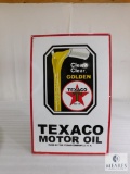 Porcelain Texaco Motor Oil Sign