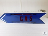 Lighted Gas Arrow Sign with Hangers