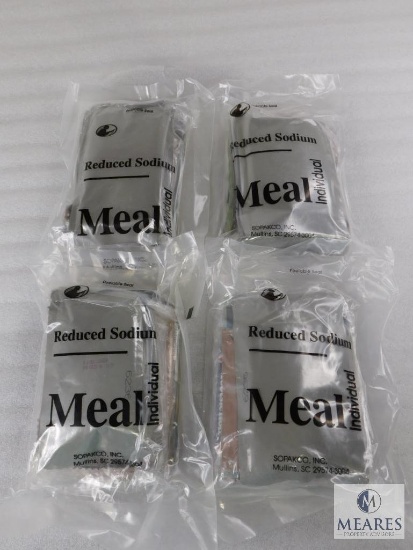 Four Packs of SOPAKCO, Inc. Reduced Sodium MRE
