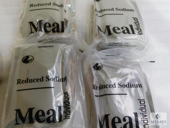 Four Packs of SOPAKCO, Inc. Reduced Sodium MRE