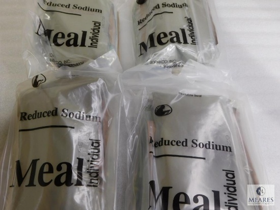 Four Packs of SOPAKCO, Inc. Reduced Sodium MRE