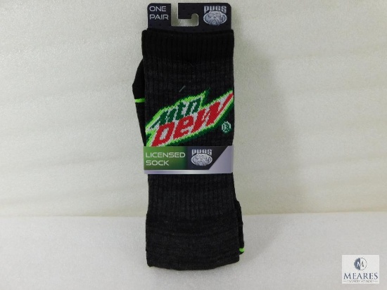 Licensed Socks Mountain Dew Pugs with Reinforced Toes
