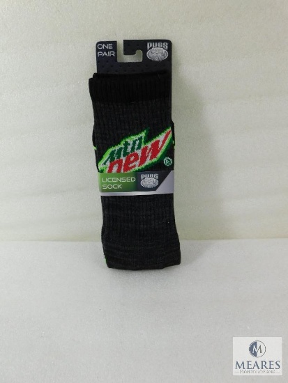 Licensed Socks Mountain Dew Pugs with Reinforced Toes