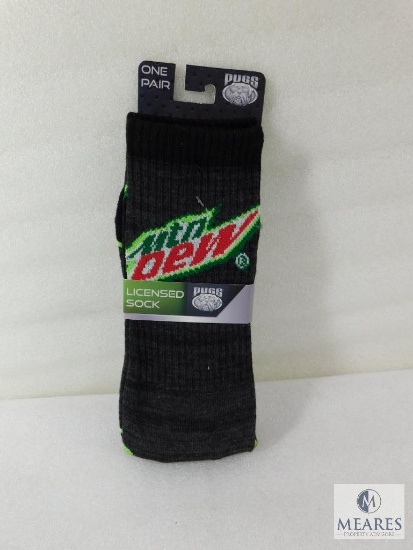 Licensed Socks Mountain Dew Pugs with Reinforced Toes