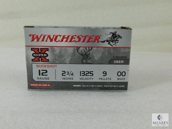 Winchester 12 Gauge 00 Buckshot, 2-3/4" Shells