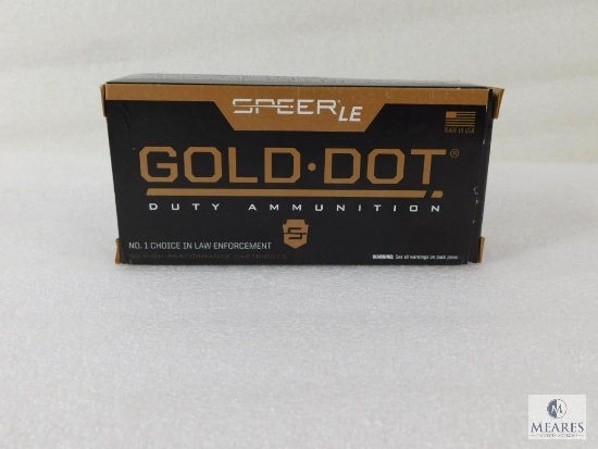 Speer Gold Dot Duty Ammo .40 S&W 165 Gr. GDHP