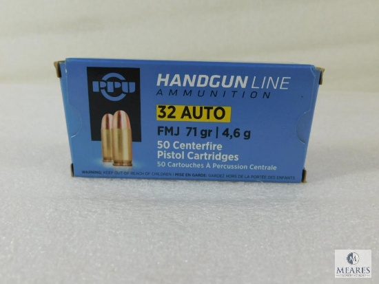 PPU Handgun Line 32 Auto 71 Gr. FMJ Ammo