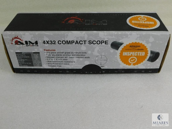AIM Sports 4x32 Compact Scope With Rings
