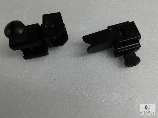 AR-15 Backup Folding Sights.