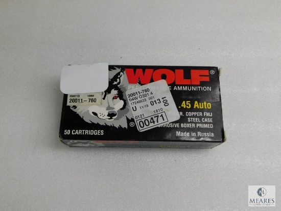 Wolf .45 ACP 230 Grain FMJ Ammo