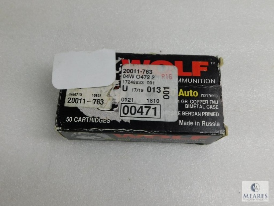 Wolf .380 ACP 91 Grain FMJ Ammo