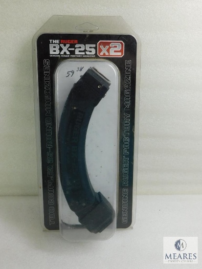 Ruger BX-25 x2 Two Coupled 25 Round Magazines for Ruger 10-22 Rifles