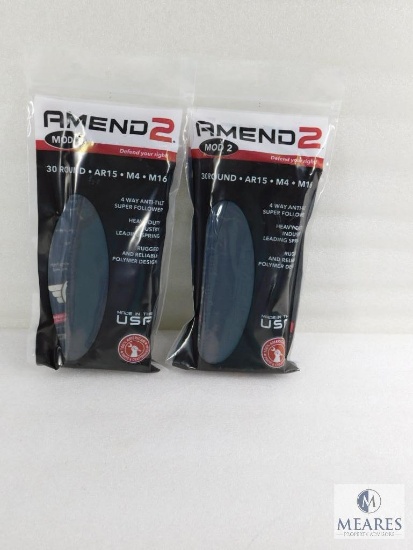 Two Amend 2 Mod 2 AR15 Style 30 Round Magazines