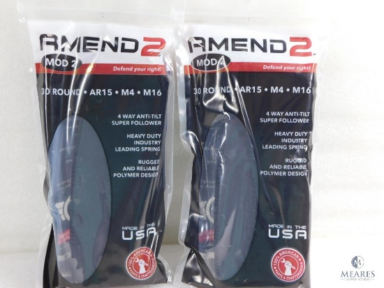 Two Amend 2 Mod 2 AR15 Style 30 Round Magazines