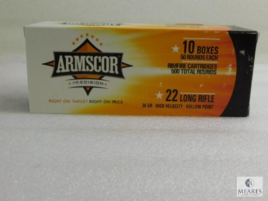 Armscor .22LR 36 Ger. High Velocity HP Ammo 500 Rounds