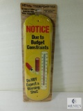 No Warning Shots Metal Thermometer