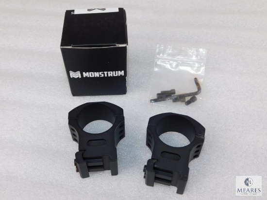 Monstrum Tactical V2 Precision Scope Rings 30mm 1.35" High