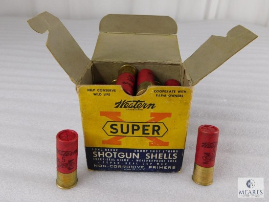24 Rounds Western Super X 12 Gauge 2-3/4" 5 Shot Cardboard Shells